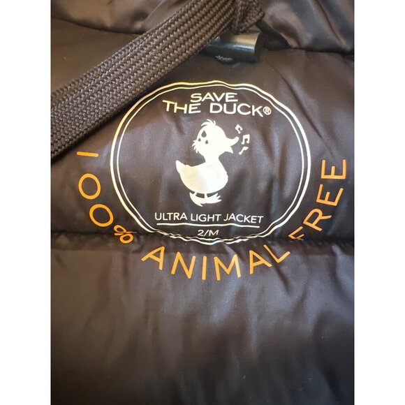 Save The Duck Womens Ultra Light Puffer Vest Plumtech Synthetic Black Medium - Picture 2 of 8